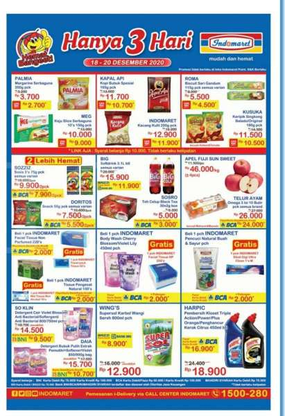 Promo <a href='https://madura.tribunnews.com/tag/indomaret' title='Indomaret'>Indomaret</a> 3 Hari