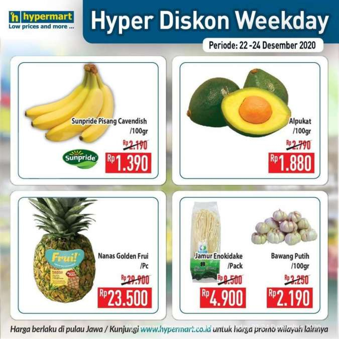 Promo Hypermart weekday 22-24 Desember 2020 