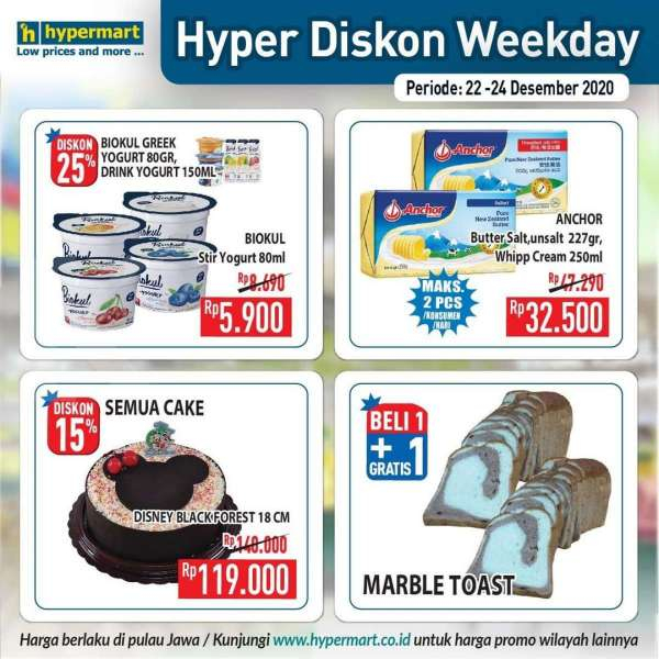Promo Hypermart weekday 22-24 Desember 2020 