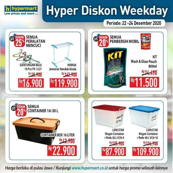 Promo Hypermart weekday 22-24 Desember 2020 