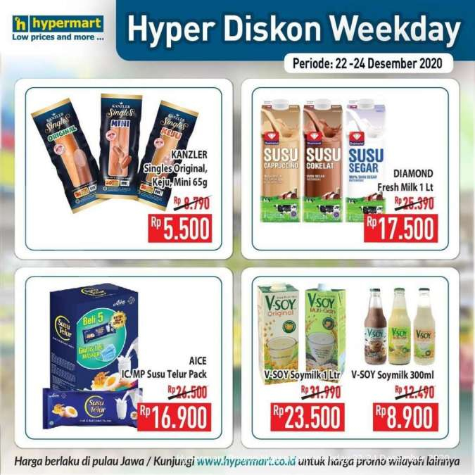 Promo Hypermart weekday 22-24 Desember 2020 