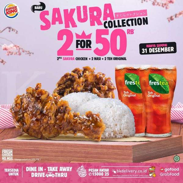 Promo Burger King Sakura Collection 