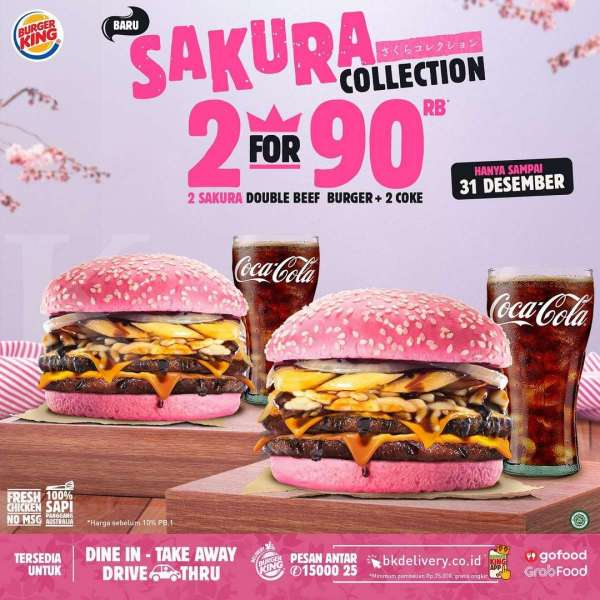 Promo Burger King Sakura Collection 