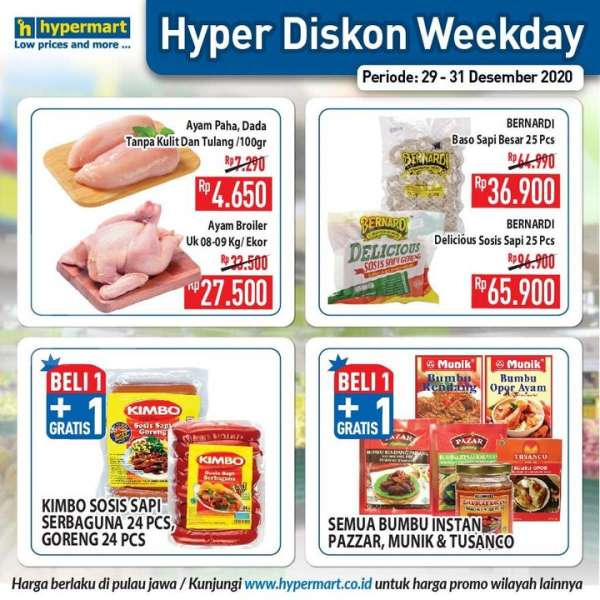 Promo Hypermart weekday 29-31 Desember 2020 