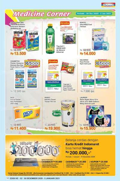 Promo <a href='https://wartakota.tribunnews.com/tag/indomaret' title='Indomaret'>Indomaret</a> 30 Desember-5 Januari 2020