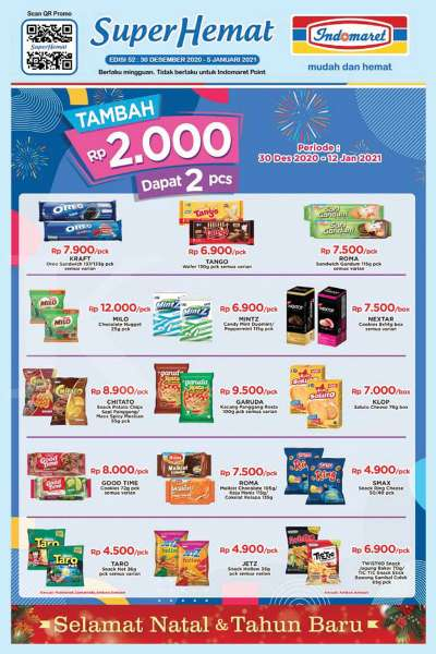 Promo <a href='https://wartakota.tribunnews.com/tag/indomaret' title='Indomaret'>Indomaret</a> 30 Desember-5 Januari 2020