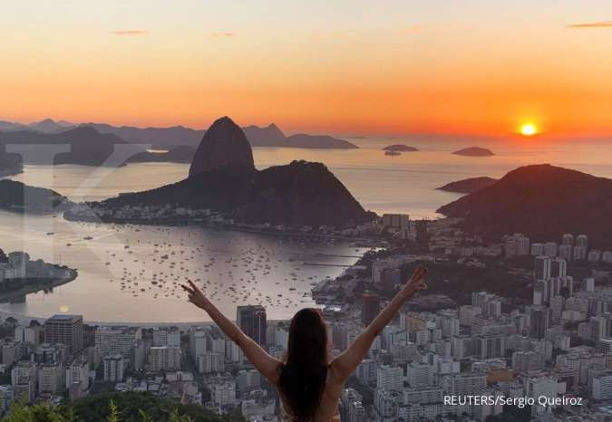Suasana kota Rio de Janeiro, Brazil 