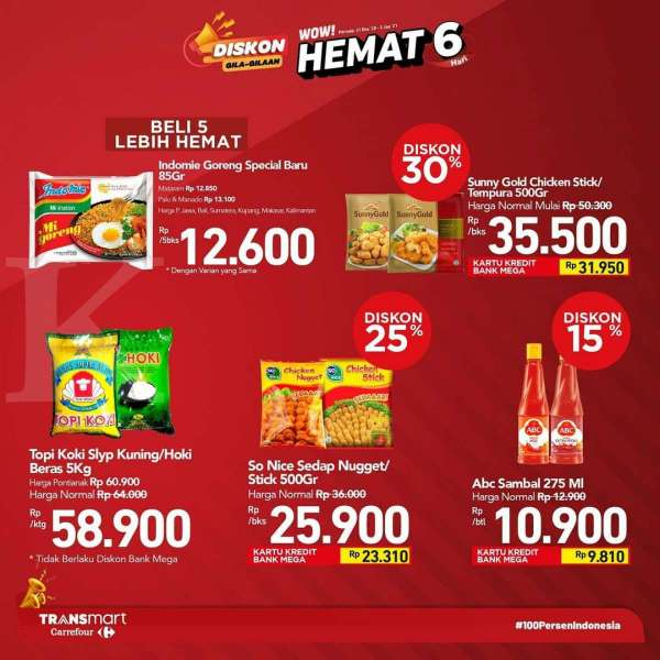 Promo Transmart Carrefour 31 Desember 2020 – 5 Januari 2021