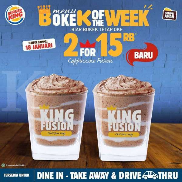 Promo Burger King 12-18 Januari 2021
