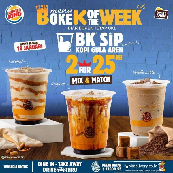 Promo Burger King 12-18 Januari 2021