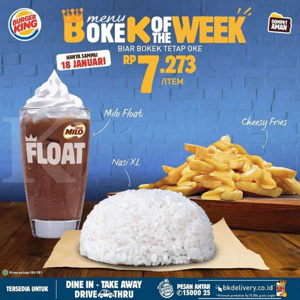 Promo Burger King 12-18 Januari 2021