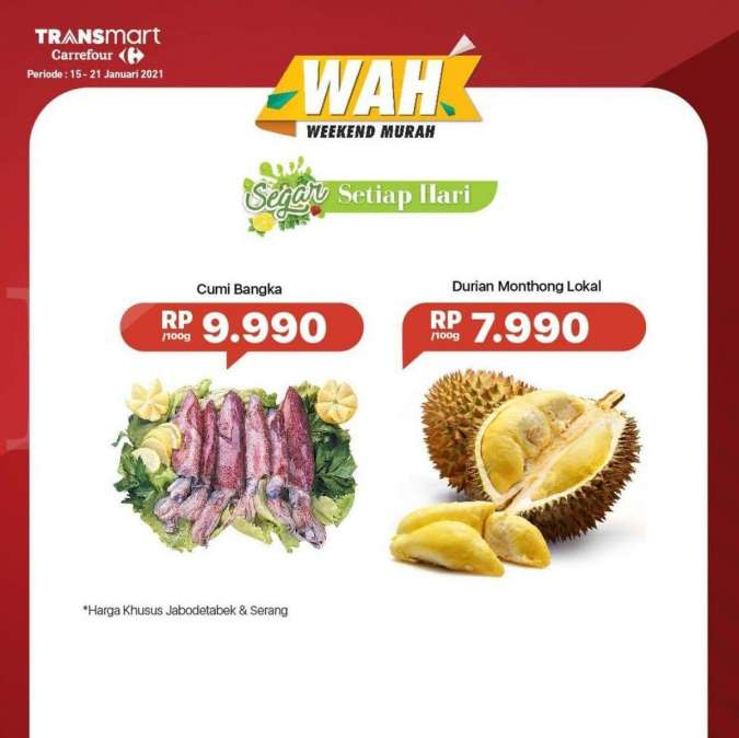 Promo Transmart Carrefour 15-19 Januari 2021 