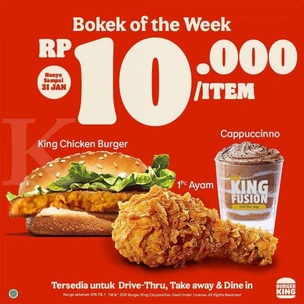 Promo Burger King 18-31 Januari 2021 