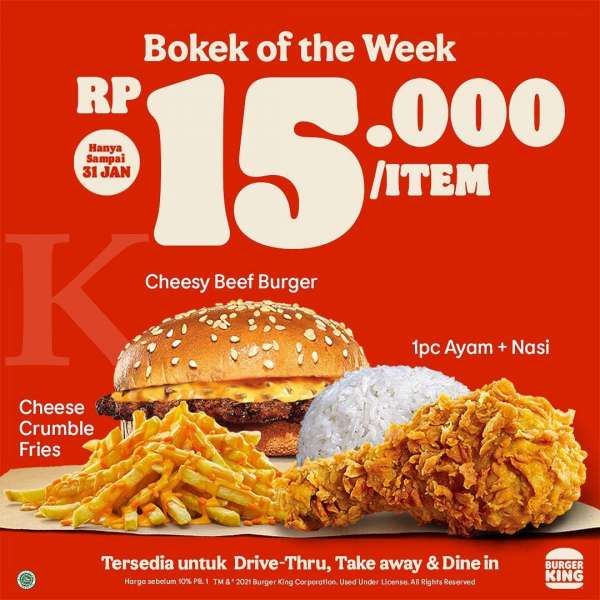 Promo Burger King 18-31 Januari 2021 