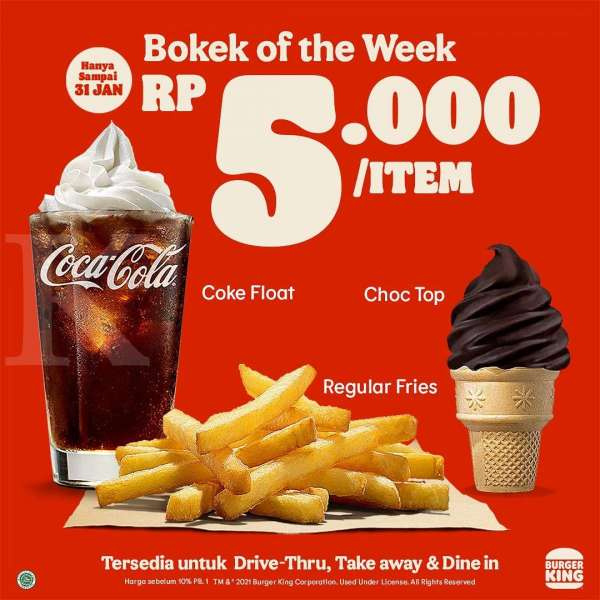 Promo Burger King 18-31 Januari 2021 