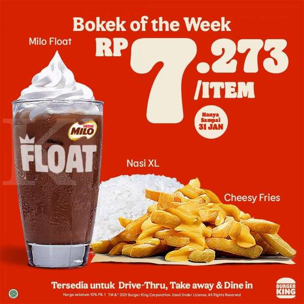 Promo Burger King 18-31 Januari 2021 
