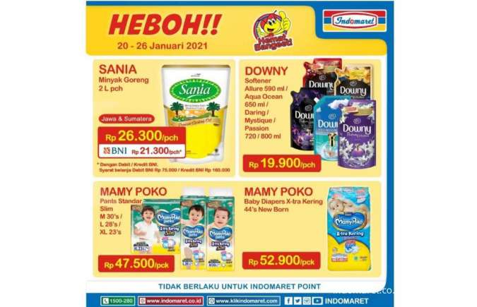 Promo Indomaret Harga Heboh 20-26 Januari 2021