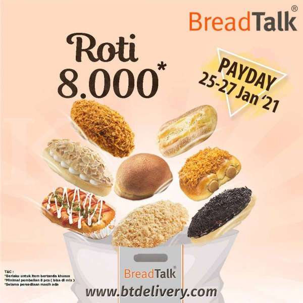 Promo BreadTalk 25-27 Januari 2021
