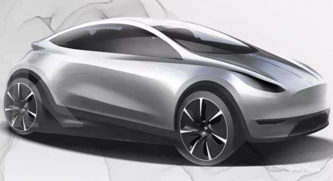 Mobil listrik Tesla hatchback