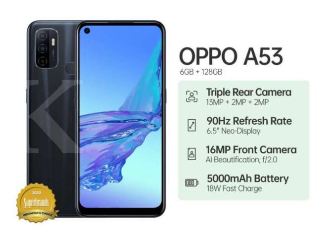 Daftar Harga Hp Oppo A53 Terbaru Kini Tersedia Varian 4 128gb