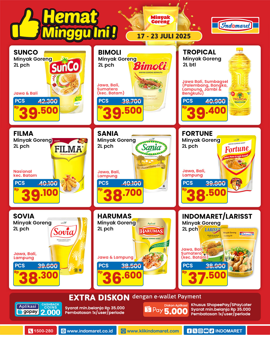 Promo Minyak Goreng Indomaret Periode 17-23 Juli 2025