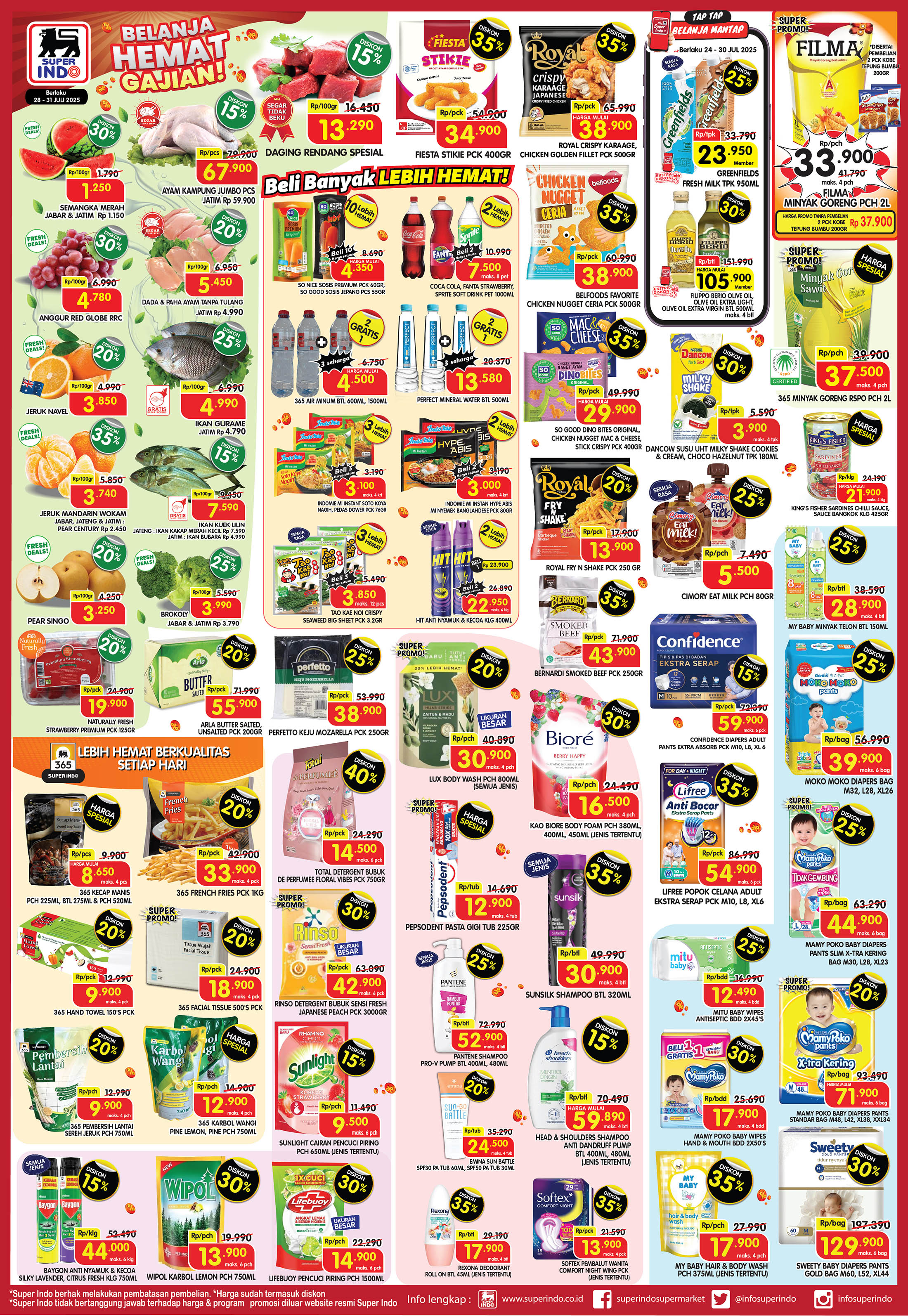 Promo Superindo Weekday Periode 28-31 Juli 2025