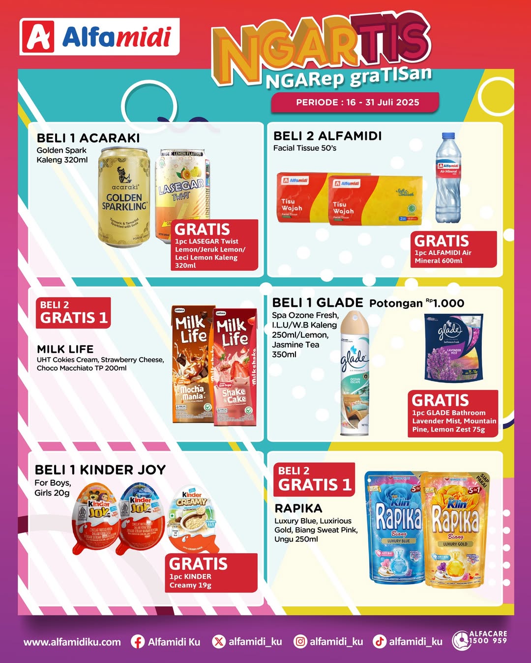 Promo Alfamidi Ngartis (Ngarep Gratisan) Periode 16-31 Juli 2025