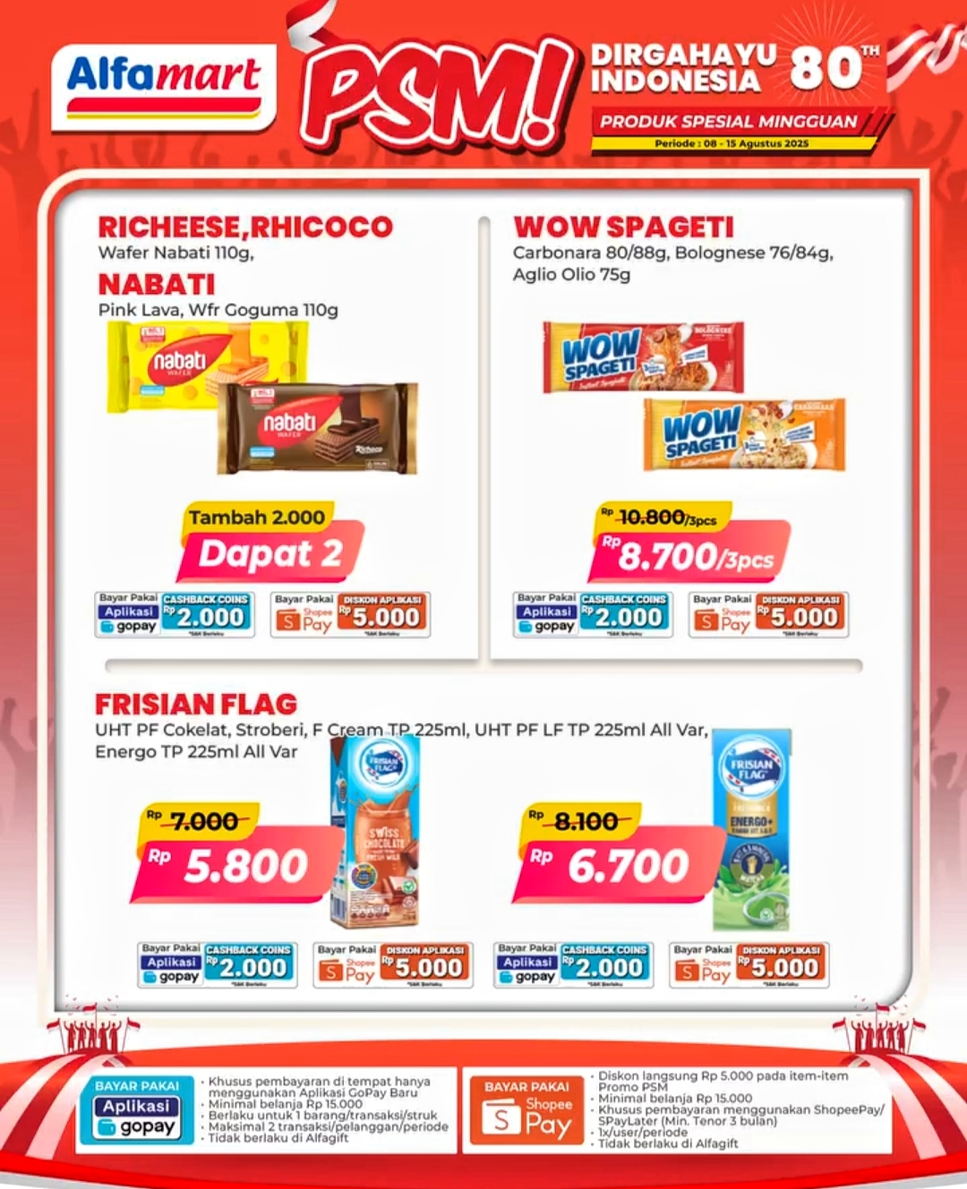 Promo PSM Alfamart Periode 8-15 Agustus 2025