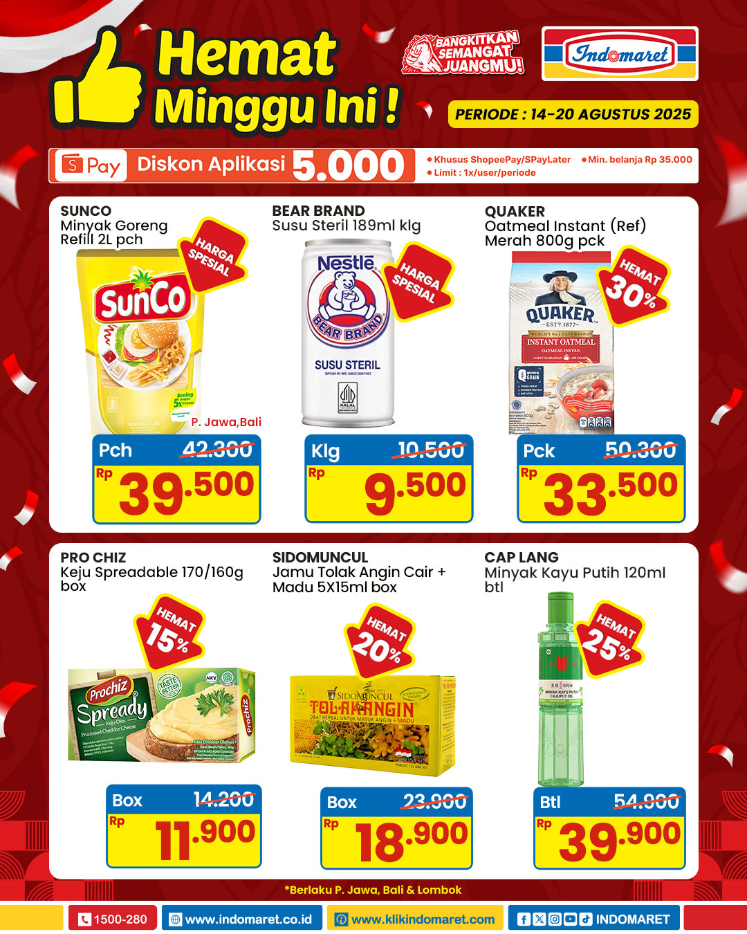 Promo JSM Indomaret Periode 15-17 Agustus 2025