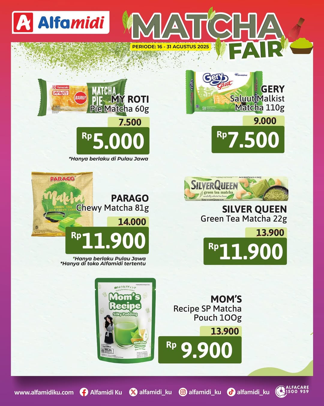 Promo Alfamidi Matcha Fair Periode 16-31 Agustus 2025