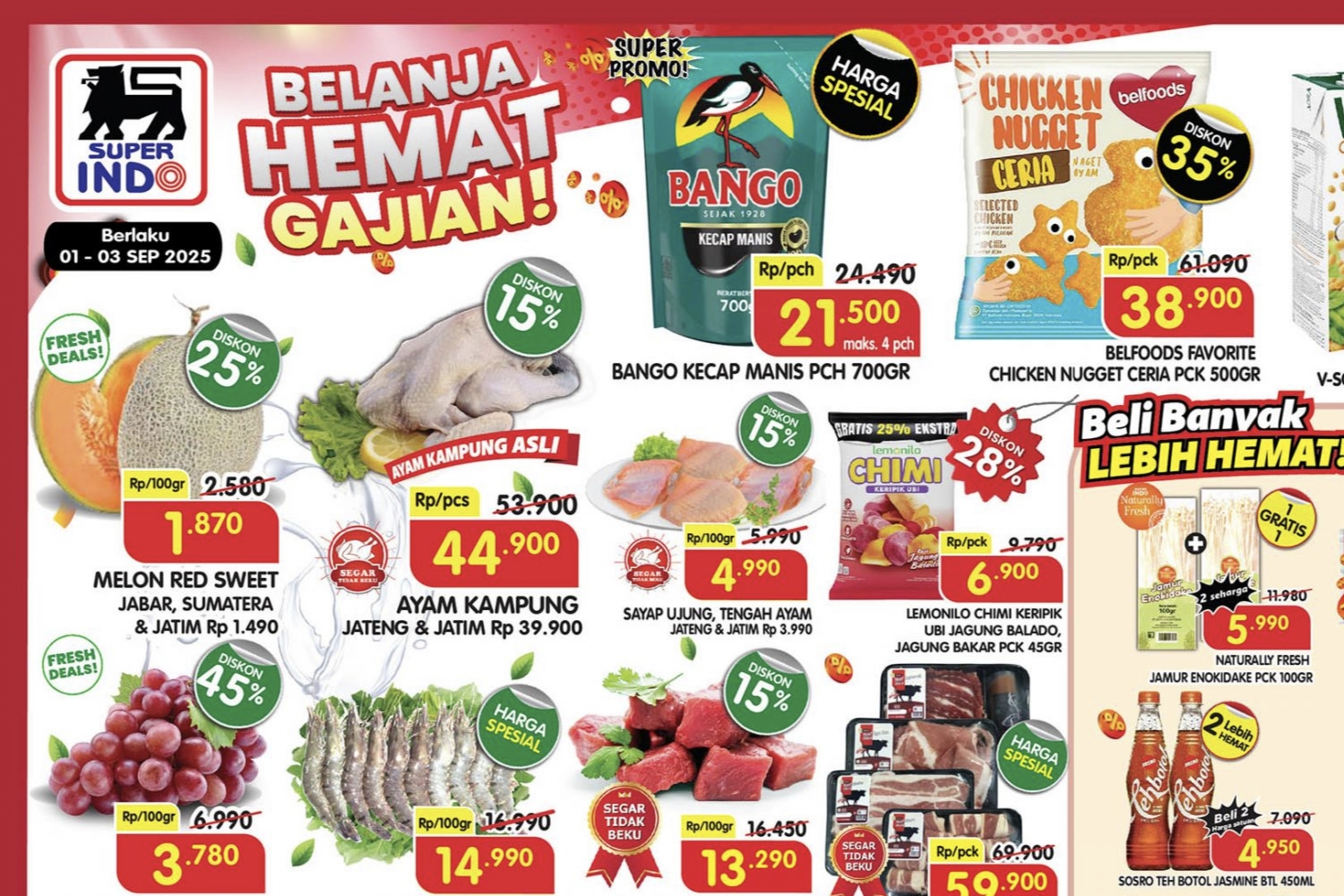 Promo Superindo Weekday Periode 1-3 September 2025