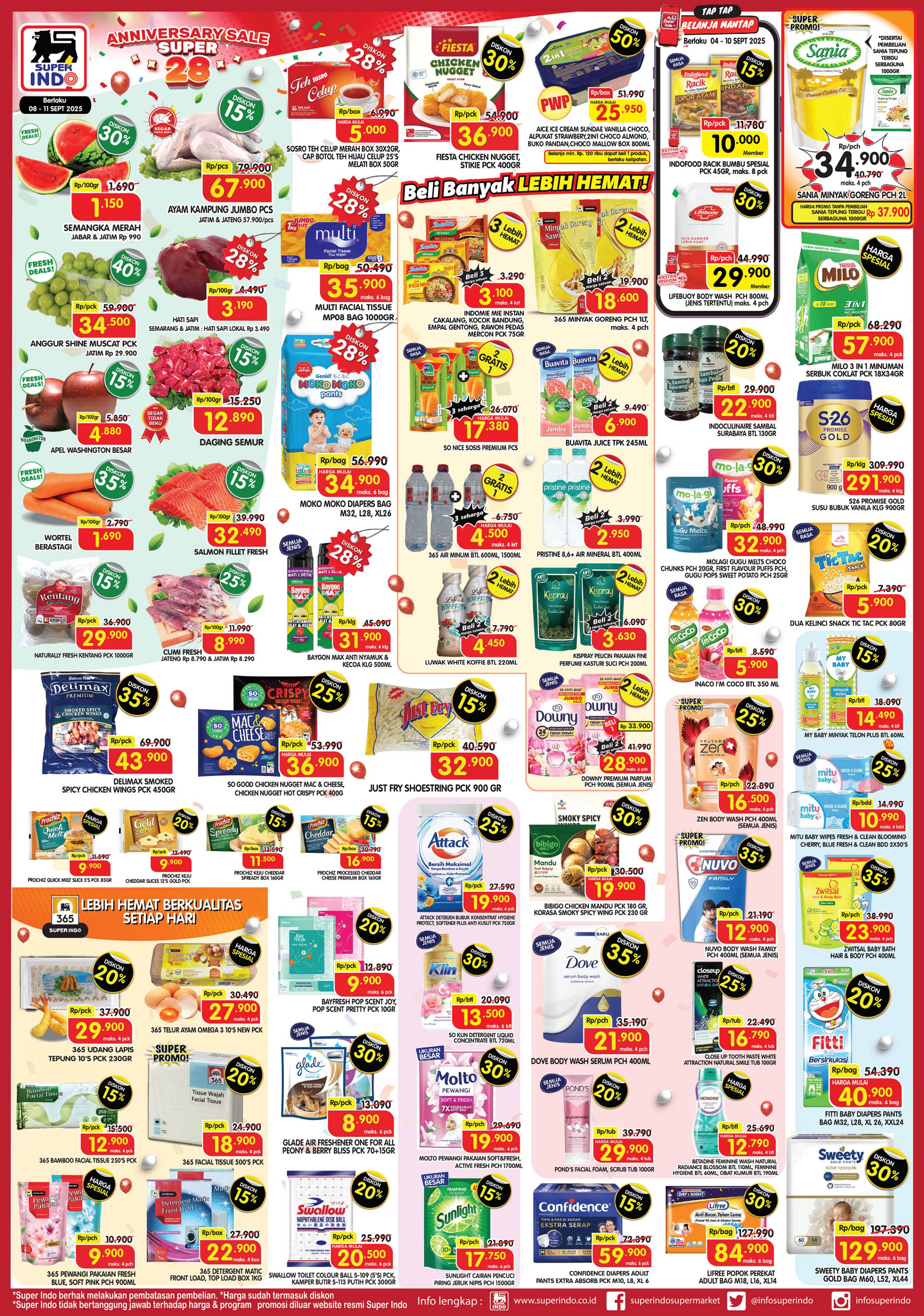 Promo Superindo Weekday Periode 8-11 September 2025