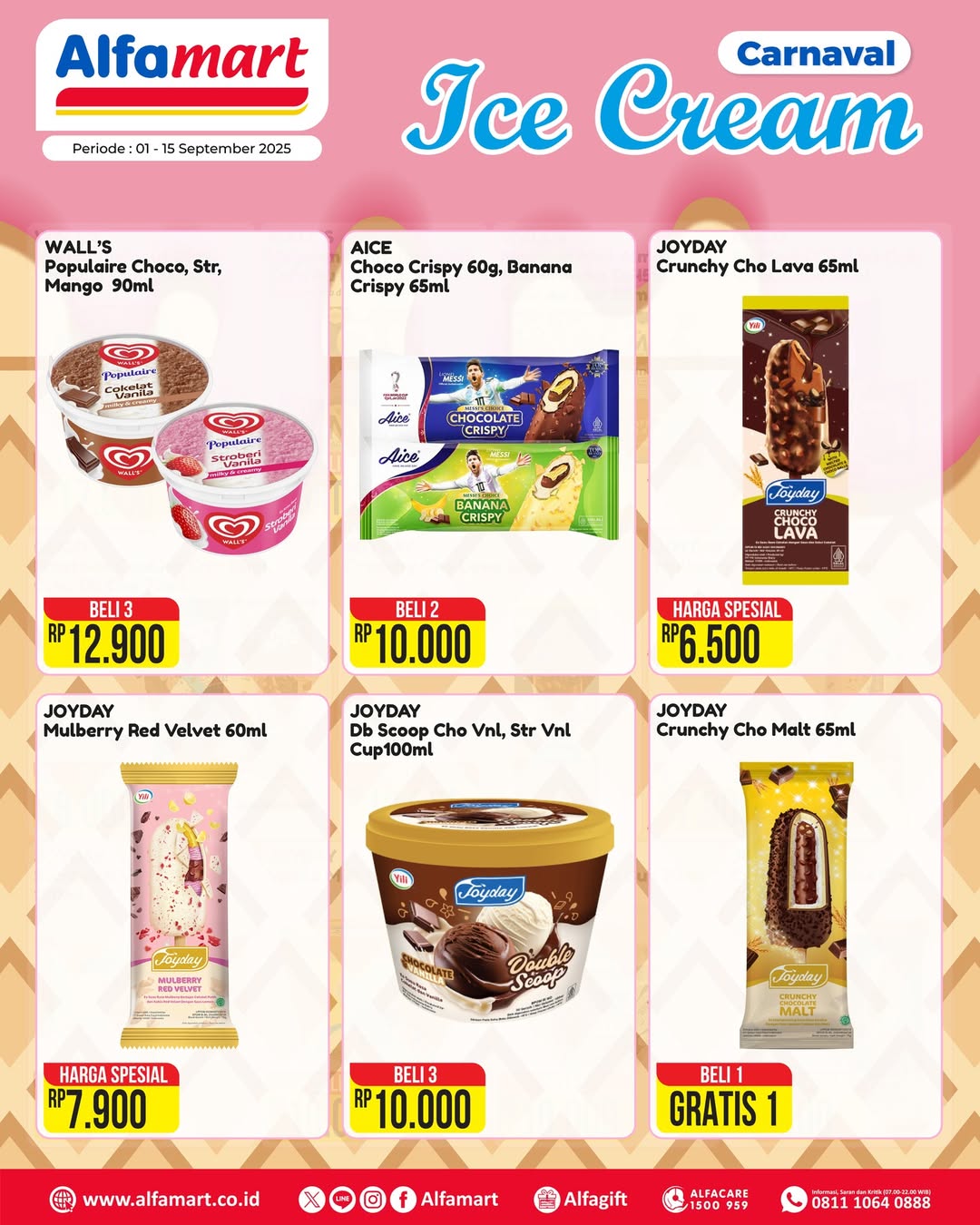 Promo Alfamart Carnaval Ice Cream Periode 1-15 September 2025