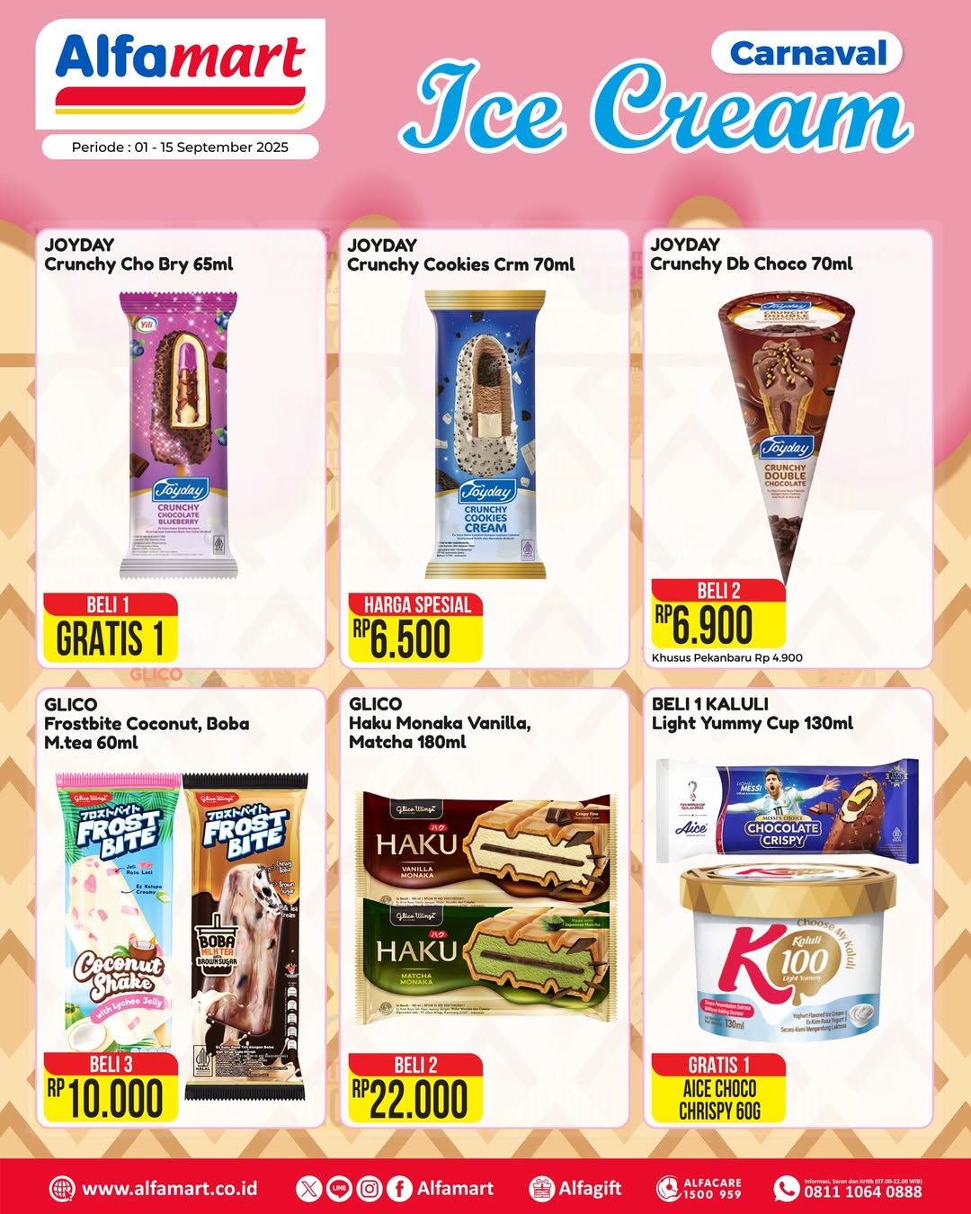 Promo Alfamart Carnaval Ice Cream Periode 1-15 September 2025