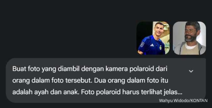 Membuat Foto Polaroid Gemini AI dengan Orang Tua yang Sudah Meninggal