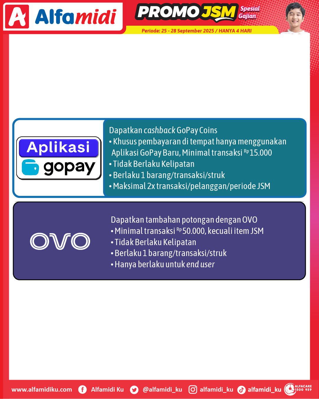 Promo JSM Alfamidi Spesial Gajian Periode 25-28 September 2025