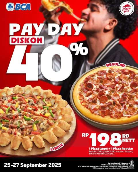 Promo Pizza Hut Payday 25-27 September 2025