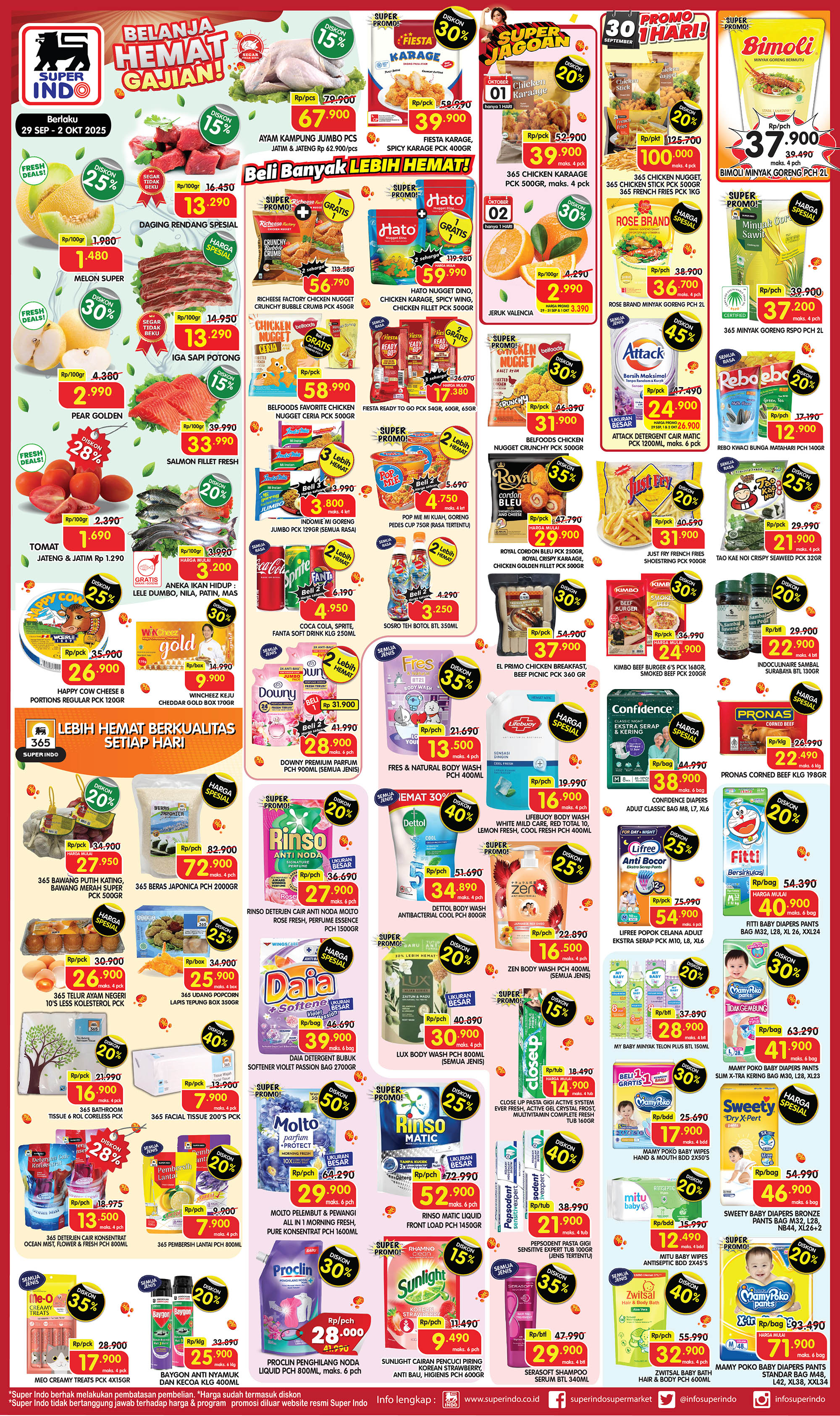 Promo Superindo Weeday 29 September-2 Oktober 2025