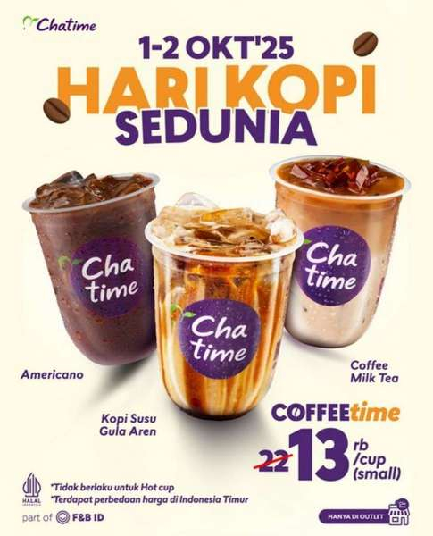 Promo Hari Kopi Sedunia di Chatime