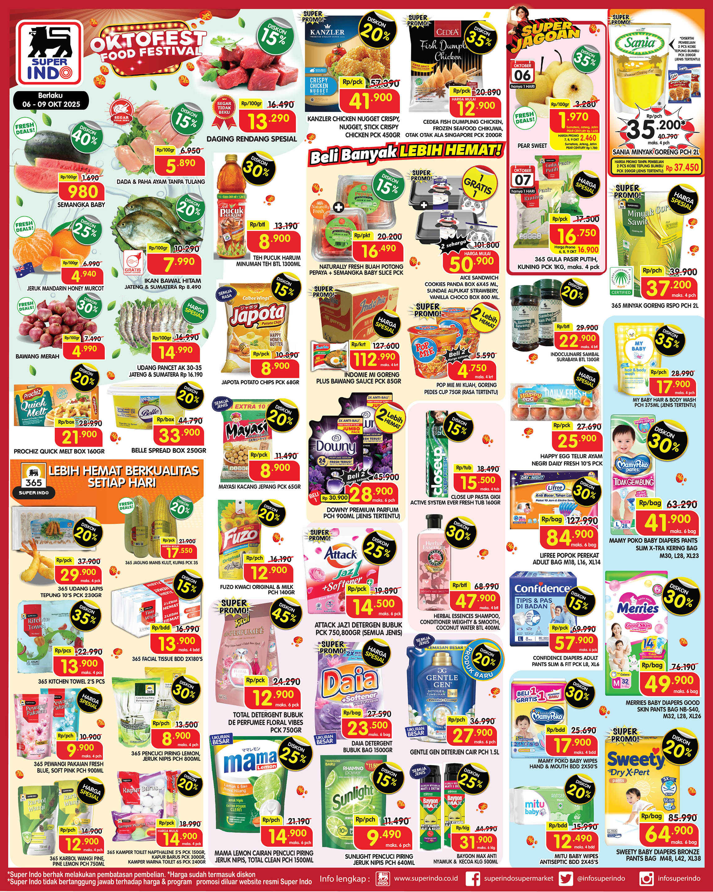 Promo Superindo Weekday Periode 6-9 Oktober 2025