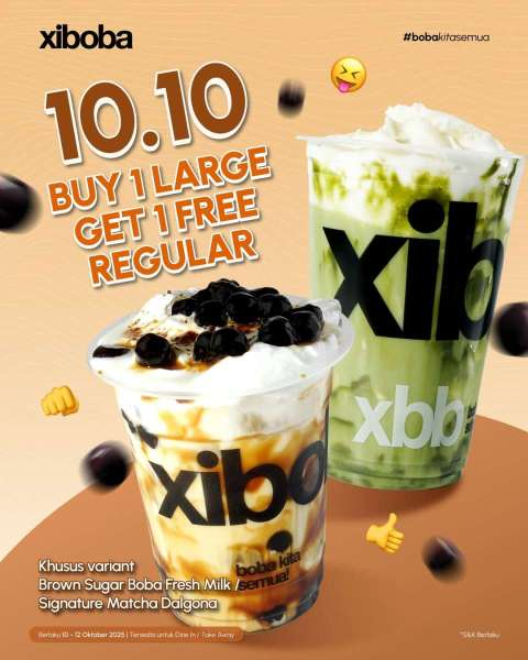 Promo 10.10 di Xiboba Oktober 2025