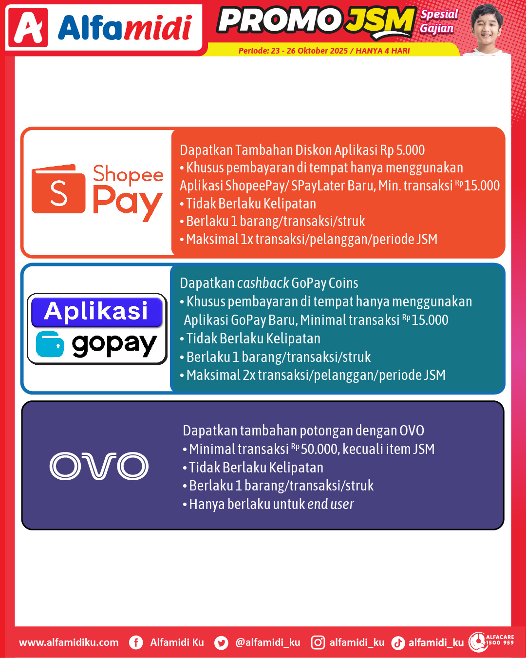 Promo JSM Alfamidi Spesial Gajian Periode 23-26 Oktober 2025