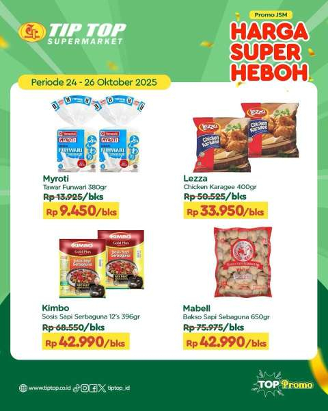 Promo JSM Tip Top 24-26 Oktober 2025
