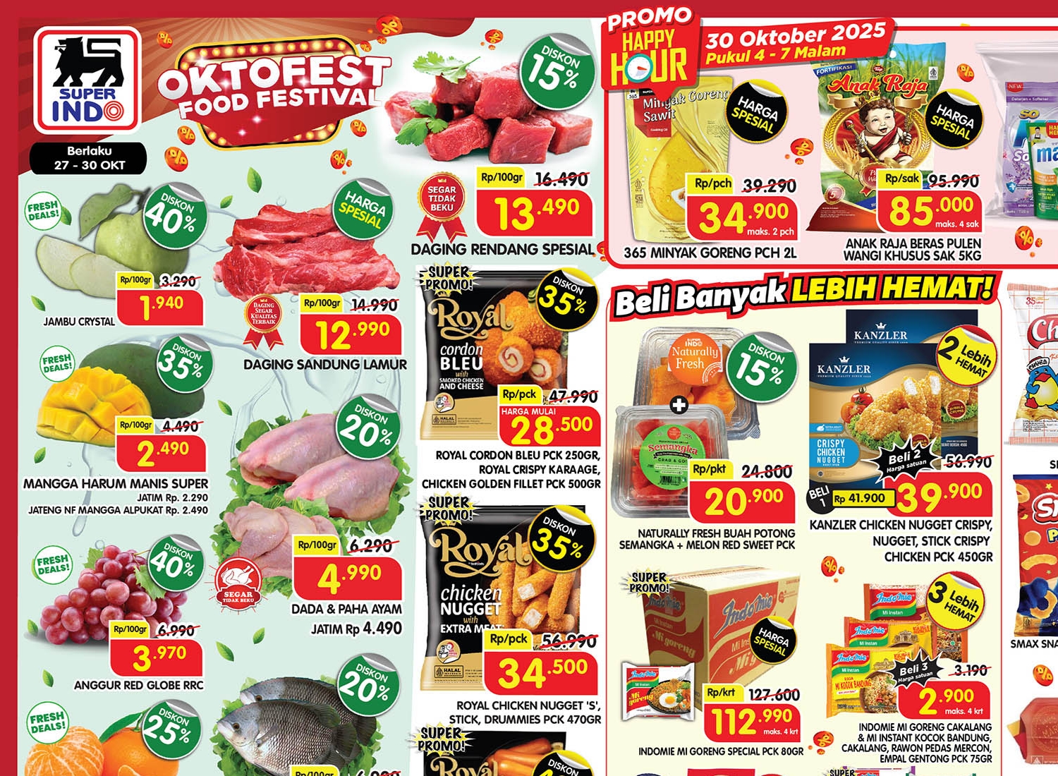 Promo Superindo Weekday Periode 27-30 Oktober 2025
