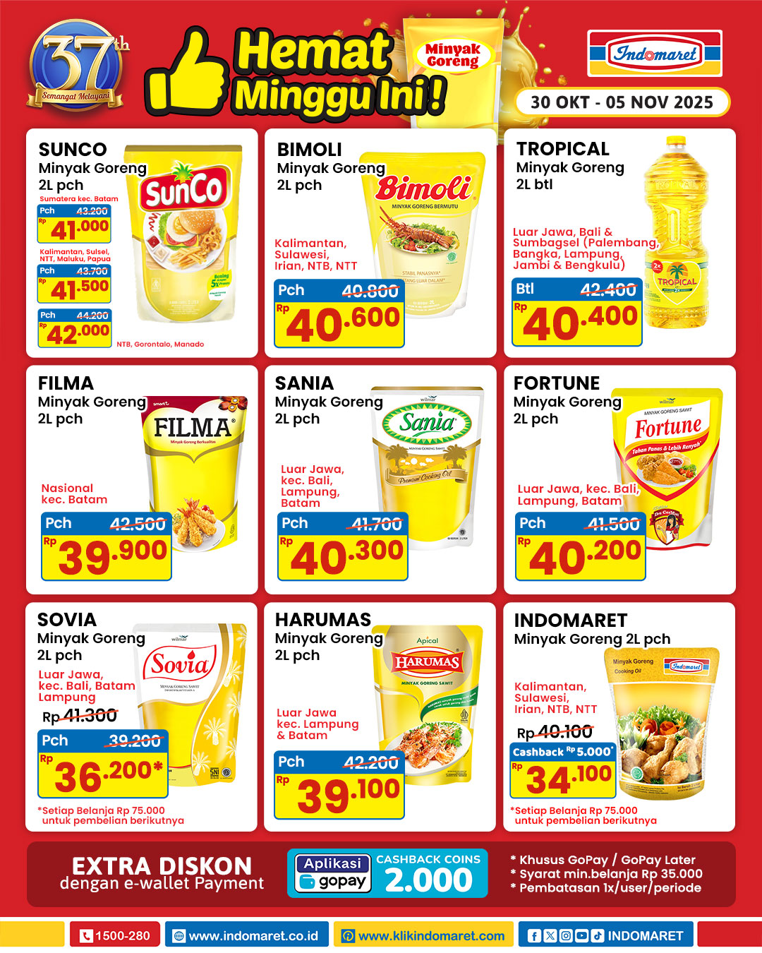 Promo Minyak Goreng Indomaret Periode 30 Oktober-5 November 2025