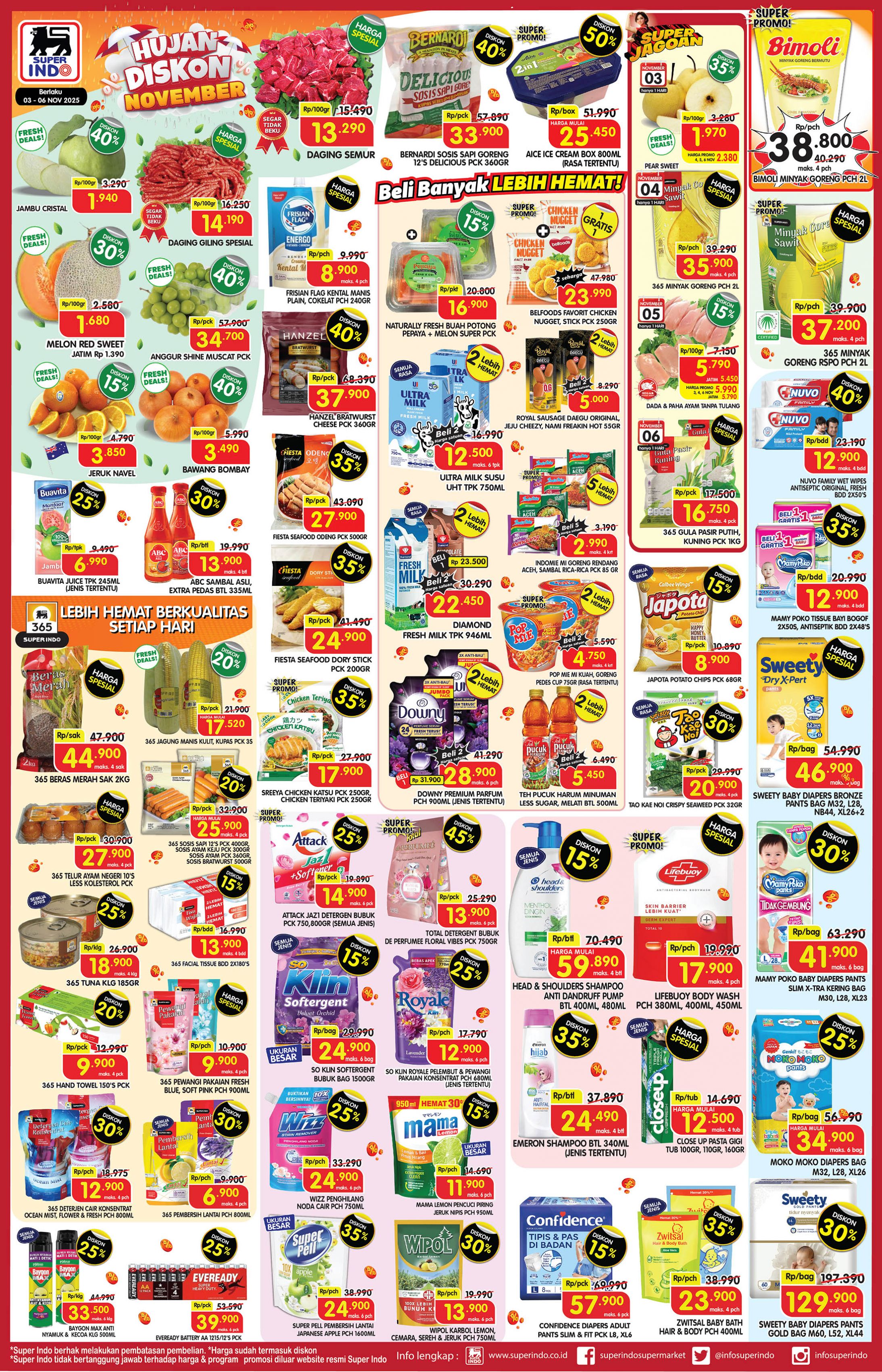 Promo Superindo Weekday Periode 3-6 November 2025